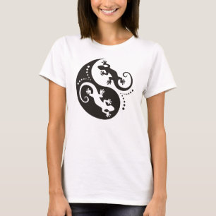 YIN & YANG Geckos black + din idé Tröja