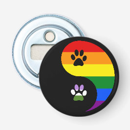 Yin-Yang Genderqueer Button Bottle Opener Flasköppnare