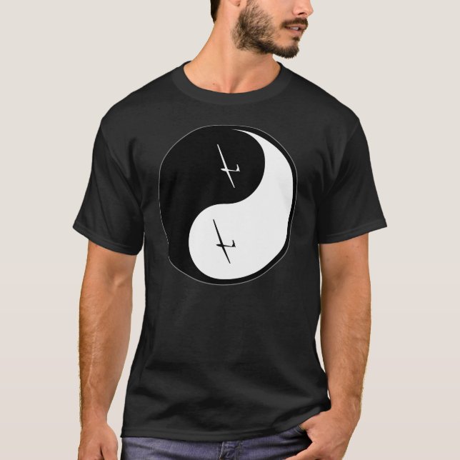 Yin Yang glidning Tee Shirt (Framsida)