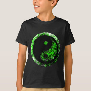 Yin Yang Grönt Black MUSEUM Zazzle-gåvor Tee Shirt