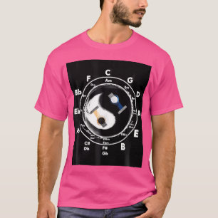 Yin Yang Guitar Player Chords Acoustic Guitar Guit T Shirt