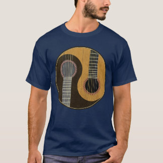 Yin Yang Guitarist Cool Musician Music Lover Guita T Shirt