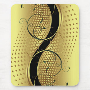 Yin Yang-Guld Swirls Musmatta