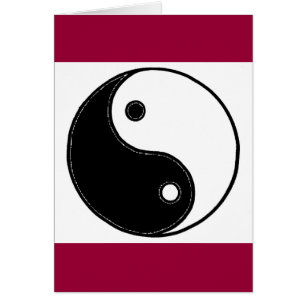Yin Yang Hälsningskort