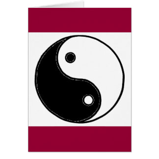 Yin Yang Hälsningskort
