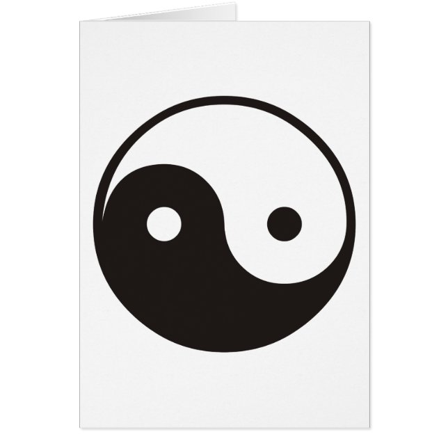 Yin Yang Hälsningskort (Framsidan)