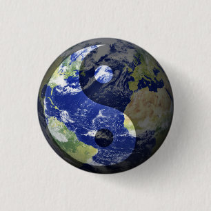 Yin-Yang harmoni på vårt planet Knapp