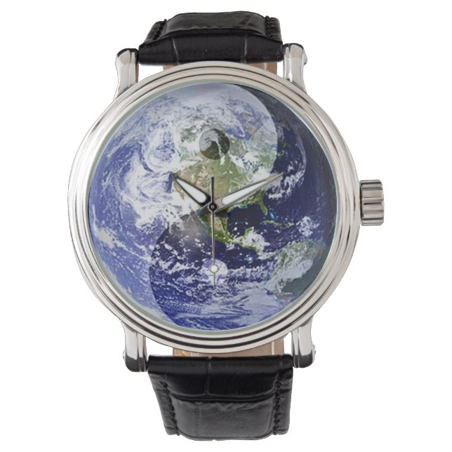 Yin-Yang Harmony på vår planet Armbandsur (Framsida)
