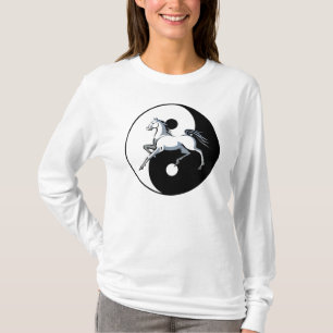 Yin Yang hästskjorta T-shirt
