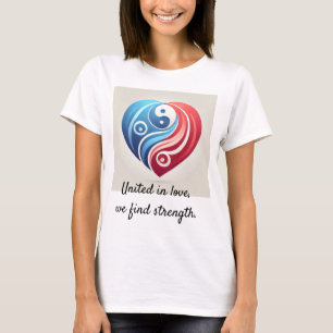 Yin Yang Heart - Förenade i Kärlek, vi hittar styr T Shirt