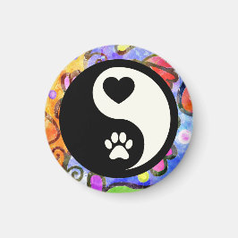 Yin Yang Heart och Tass Magnet