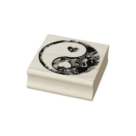 Yin & Yang Hearts guld + dina idéer Stämpel