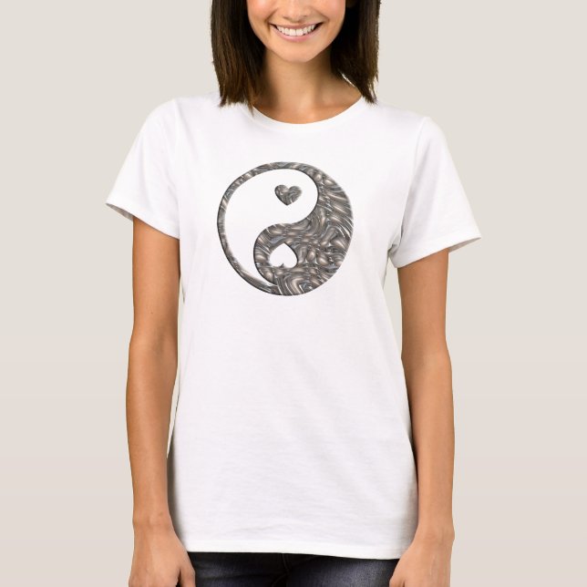Yin & Yang / Hearts SILVER Tee (Framsida)
