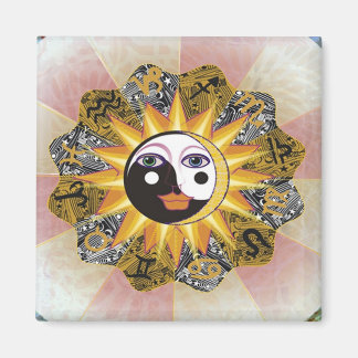 YIN YANG HOROSCOPE MAGNET