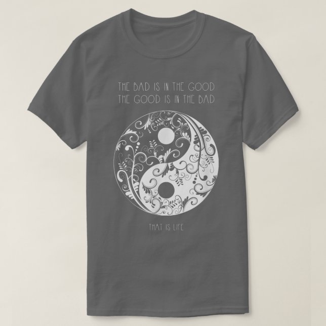Yin Yang i Harmony  T Shirt (Design framsida)