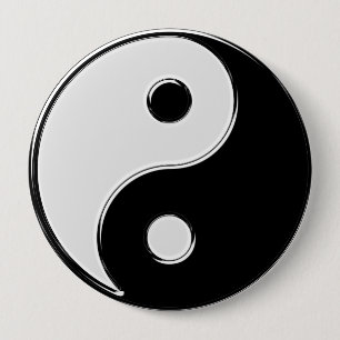 Yin Yang in Black and White Knapp
