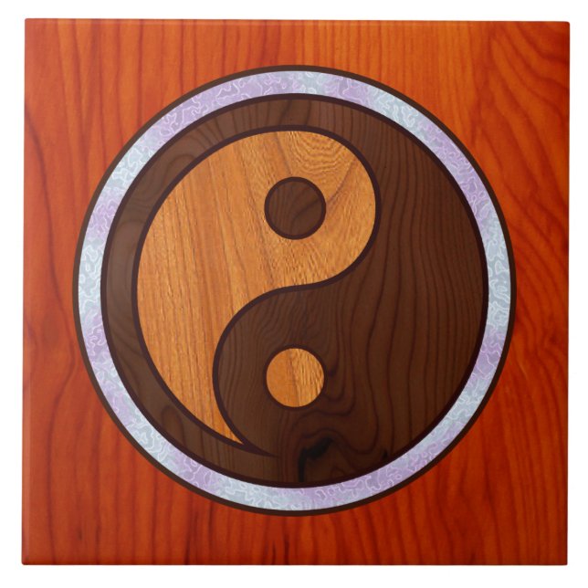 Yin-Yang inlägg Kakelplatta (Framsidan)