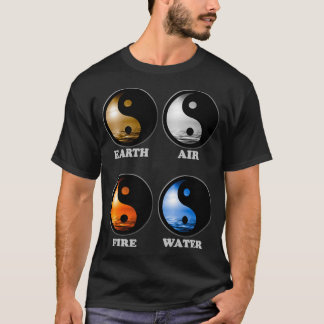 Yin Yang Inslag black T Shirt