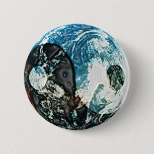 Yin Yang jord knäppas Knapp