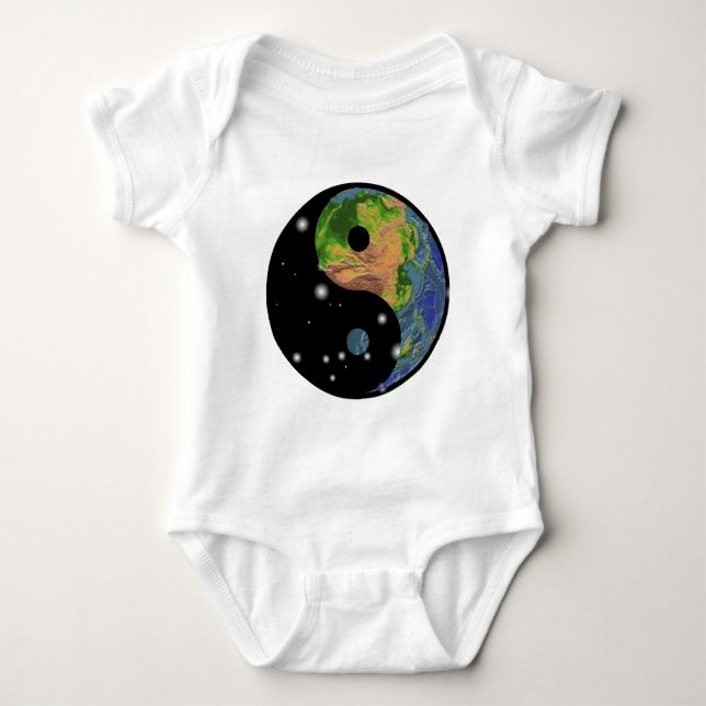 Yin Yang jordT-tröja Tröja (Framsida)