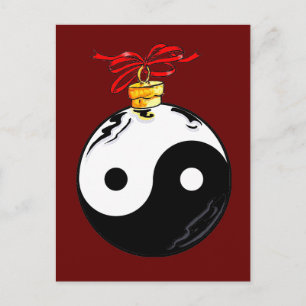 Yin & Yang jul Boll Helg Vykort