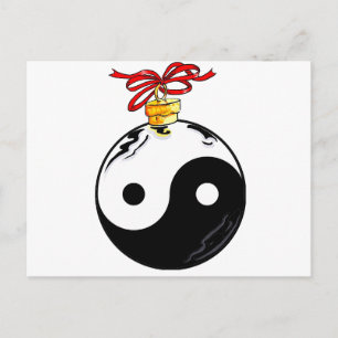 Yin & Yang jul Boll Helg Vykort