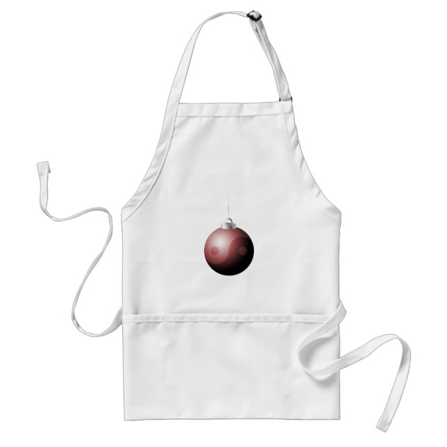 Yin Yang jul Boll i Red Förkläde (Framsidan)