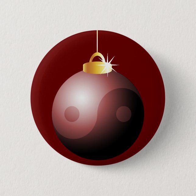 Yin Yang jul Boll i Red Knapp (Framsida)