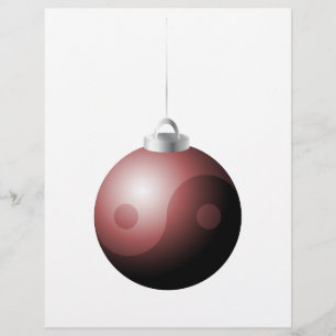 Yin Yang jul Boll i Red Reklamblad