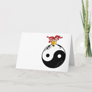 Yin & Yang julboll Helgkort