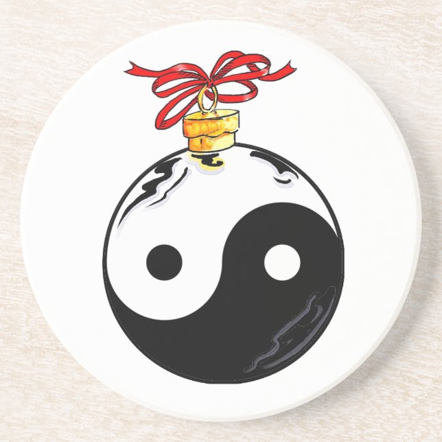 Yin & Yang-julen Ornament Underlägg (Framsidan)