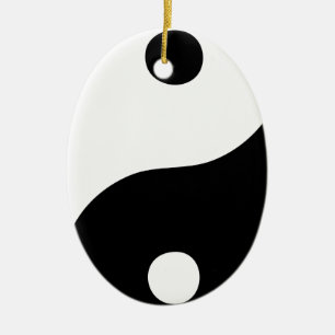 Yin Yang Julgransprydnad Keramik