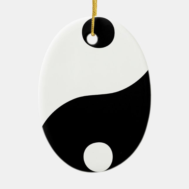 Yin Yang Julgransprydnad Keramik (Framsidan)