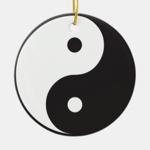 Yin Yang Julgransprydnad Keramik