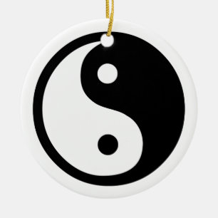 Yin Yang Julgransprydnad Keramik