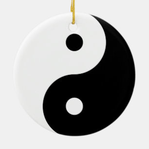 "YIN YANG ", JULGRANSPRYDNAD KERAMIK