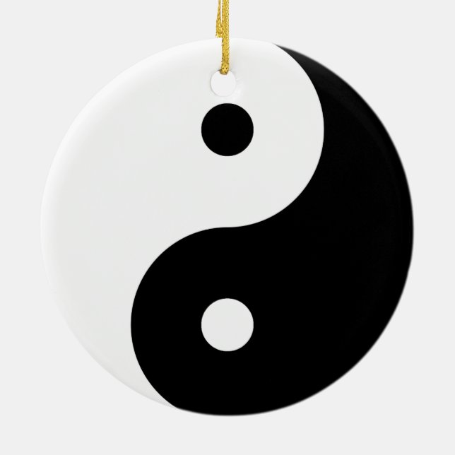 "YIN YANG ", JULGRANSPRYDNAD KERAMIK (Baksidan)