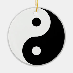 Yin & Yang Julgransprydnad Keramik