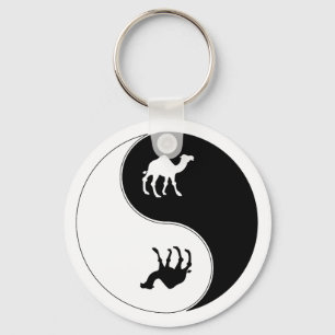 Yin Yang kamel Nyckelring