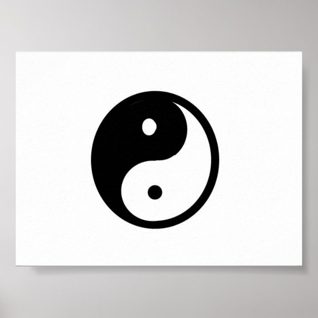 Yin/Yang-kanvastryck Poster (Framsidan)