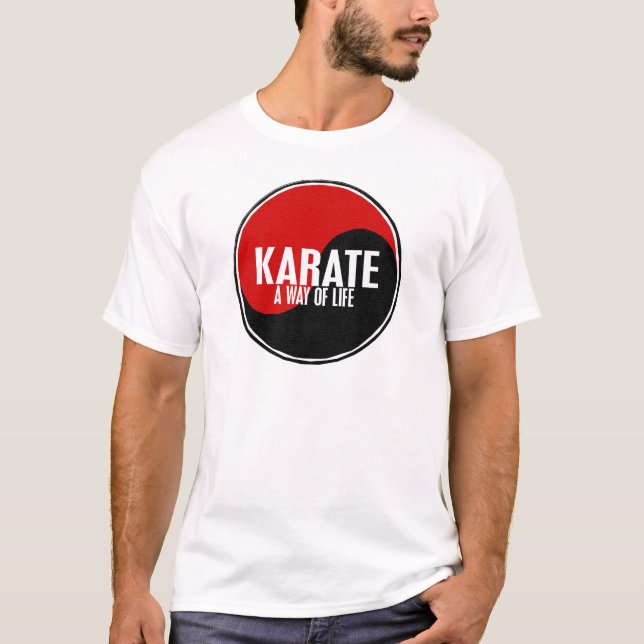 Yin Yang Karate 1 T Shirt (Framsida)