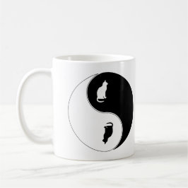 Yin Yang katt Kaffemugg