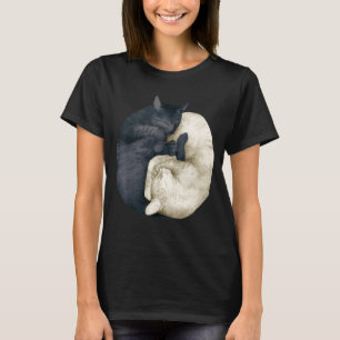 yin yang katter 2 t shirt