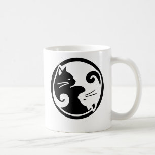 Yin Yang katter Kaffemugg