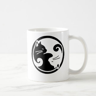 Yin Yang katter Kaffemugg