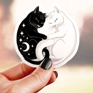 Yin Yang Katter Klistermärken