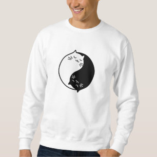 Yin Yang katter Lång Ärmad Tröja