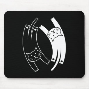 Yin & Yang katter Mousepad Musmatta