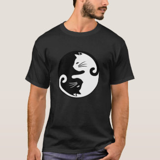 Yin yang-katter t shirt