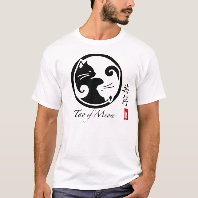 Yin Yang katter | Tao av jamar manar utslagsplats T Shirt (Framsida)